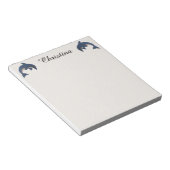 Zwei Niedliche Funkeln wie Delphine springen dunke Notizblock (angewinkelt)