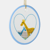 Zwei niedliche Giraffen in einem gepunkteten Mutte Keramikornament (Rechts)