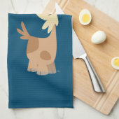 Zwei Niedliche Happy Cartoon Ziegen Küchentücher (Viertel Falte)