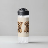 🐶 zwei Niedliche Hunde mit Starry Background ✨ Trinkflasche