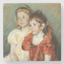 Zwei Niedliche junge Mädchen (von Mary Cassatt)