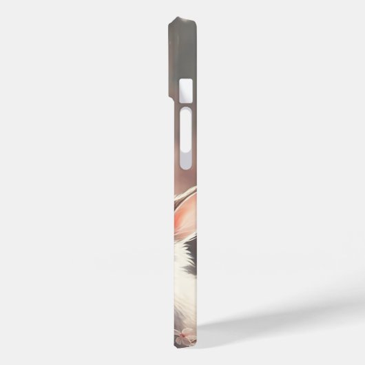 Zwei niedliche Kaninchen mit Sakura iPhone 14 Fall Case-Mate iPhone Hülle (Rückseite / Links)