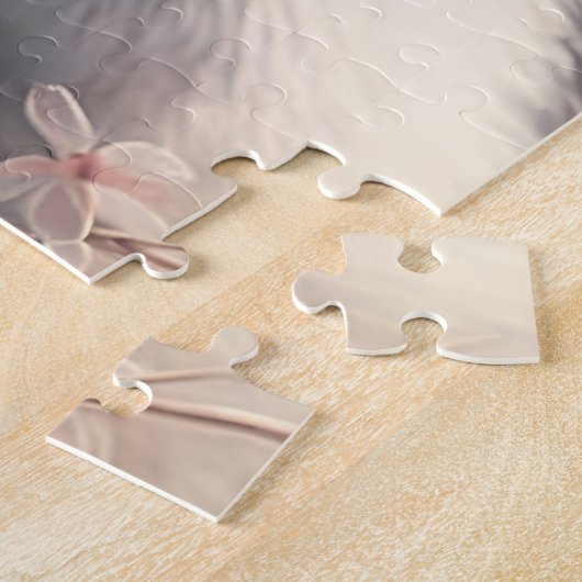 Zwei niedliche Kaninchen mit Sakura Jigsaw Puzzle (Seite)