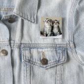 Zwei niedliche Kätzchen Button (Beispiel)