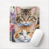 Zwei niedliche Kätzchen Mousepad (Mit Mouse)