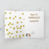 Zwei Niedliche Kätzchen zum Geburtstag Karte (Innenseite)