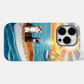 Zwei Niedliche Katzen Case-Mate iPhone Hülle (Rückseite (Horizontal))