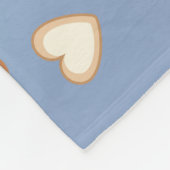 Zwei Niedliche kleine Schafe auf blau Fleecedecke (Ecke)