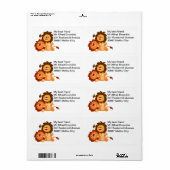 Zwei Niedliche Lions für den Cartoon (Vorne)