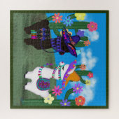 Zwei Niedliche Llamas Puzzle (Horizontal)