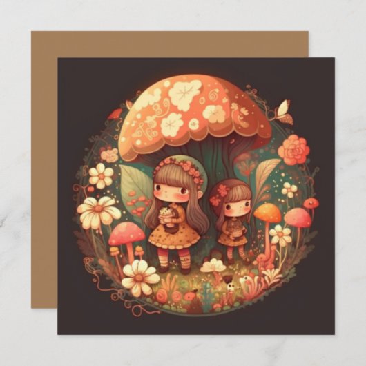 Zwei niedliche Mädchen Elfen (Vorne/Hinten)