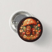 Zwei niedliche Mädchen Elfen Button (Vorne & Hinten)