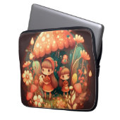 Zwei niedliche Mädchen Elfen Laptopschutzhülle (Vorderseite Links)