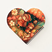 Zwei niedliche Mädchen Elfen Notizblock (Rückseite)