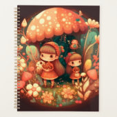 Zwei niedliche Mädchen Elfen Planer (Vorderseite)