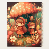 Zwei niedliche Mädchen Elfen Planer (Rückseite)