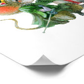 Zwei Niedliche Mäuse in Liebe auf Balkonplakat Poster (Ecke)