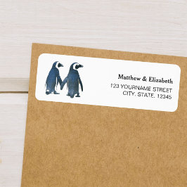 Zwei Niedliche Pinguine | Romantische Hochzeit