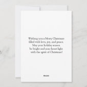 Zwei Niedliche Schafe Feiertagskarte (Rückseite)