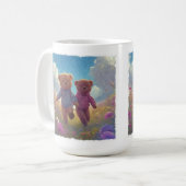 Zwei Niedliche Teddy Bear Friends Kaffeetasse (Vorderseite Links)