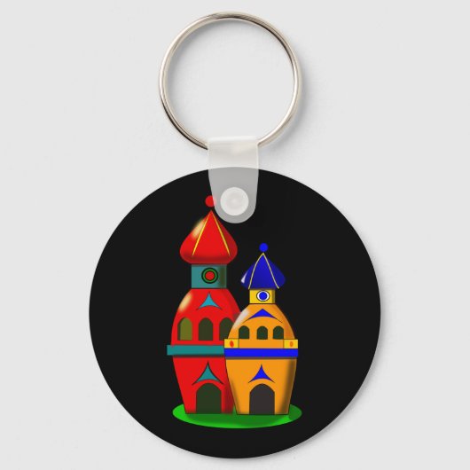 Zwei niedliche Türme Schlüsselanhänger (Vorderseite)
