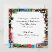 Zwei Niedliche Vintage Kinder Weihnachten Personal (Rückseite)