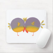 Zwei Niedliche Vogelliebhaber Valentine Mousepad (Mit Mouse)