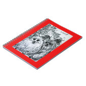 Zwei Niedliche Welpen, auch bekannt als zwei Backw Notizblock (Linke Seite)