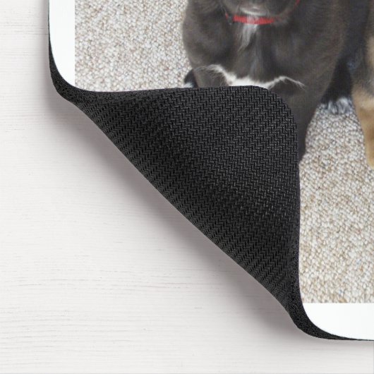 Zwei Niedliche Welpen Mousepad (Ecke)