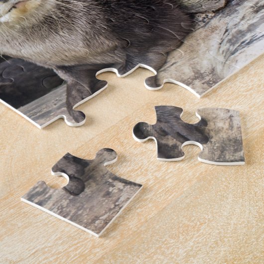 Zwei niedlicher Otter der Otter-| Puzzle (Seite)