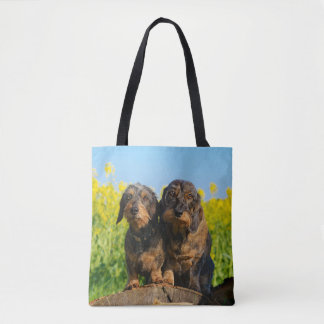Zwei niedliches Dackel-HundDackel Tasche