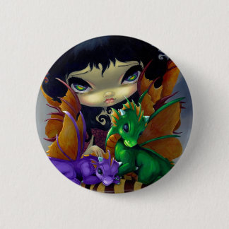 "Zwei niedliches Dragonlings" Knopf Button