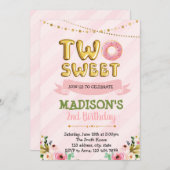 Zwei Nüsse-Geburtstagsfeierlichkeiten Einladung (Vorne/Hinten)