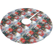 Zwei Nussknacker Polyester Weihnachtsbaumdecke (Schrägansicht)