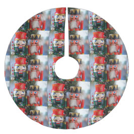 Zwei Nussknacker Polyester Weihnachtsbaumdecke