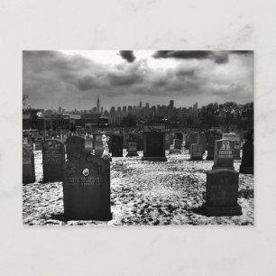 Zwei NY Skyline-Postkarte Postkarte