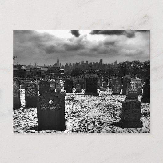 Zwei NY Skyline-Postkarte Postkarte (Vorderseite)