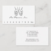 Zwei offene Hände (Schwarzweiss) Treuekarte (Vorne/Hinten)