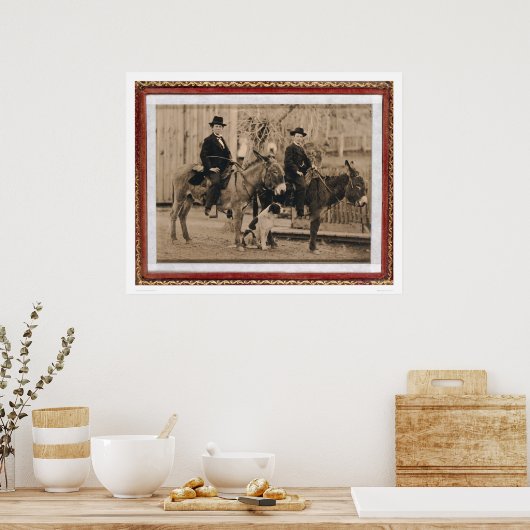 Zwei O'Keefe-Jungen auf Eseln (40040) Poster (Küche)