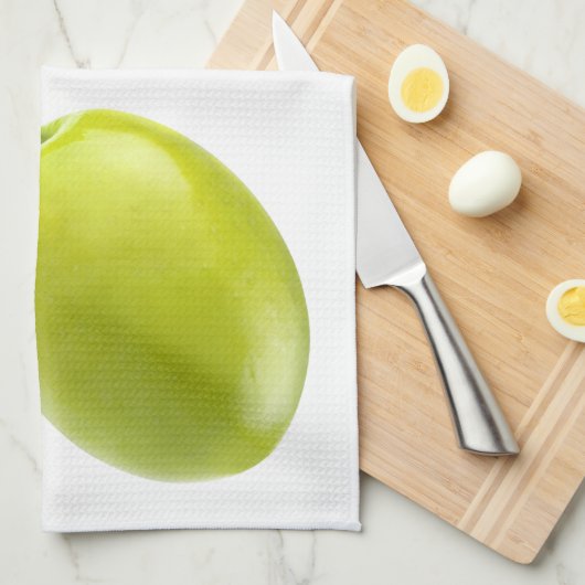 Zwei Oliven Geschirrtuch (Viertel Falte)