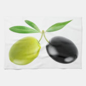 Zwei Oliven Geschirrtuch (Horizontal)