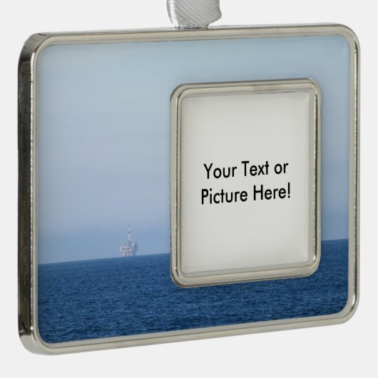 Zwei Ölplattformen Rahmen-Ornament Silber (Rechts)
