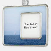 Zwei Ölplattformen Rahmen-Ornament Silber (Links)