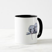 "Zwei Opossum-" Wecker-Tasse Tasse (VorderseiteRechts)