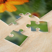 Zwei orange Blume Puzzle (Seite)