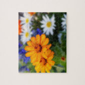 Zwei orange Blume Puzzle (Vertikal)