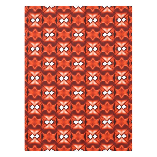 Zwei orange Herzen Tischdecke (Vorderseite)