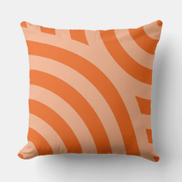 Zwei - Orange Striping Wellenmuster Kissen