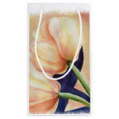 ZWEI ORANGE TULIPS GIFT BAG KLEINE GESCHENKTÜTE (Rückseite)