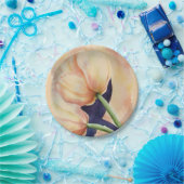 ZWEI ORANGE TULIPS PAPIERPLATTE PAPPTELLER (Party)